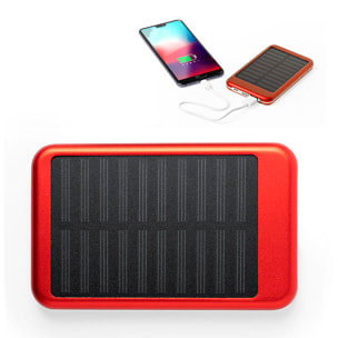 Power Bank 4000 mAh. Carga Solar. Salida USB. Entrada Micro USB