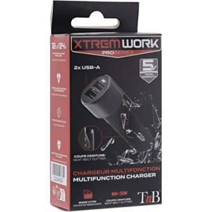 Chargeur allume cigare TNB d'urgence noir