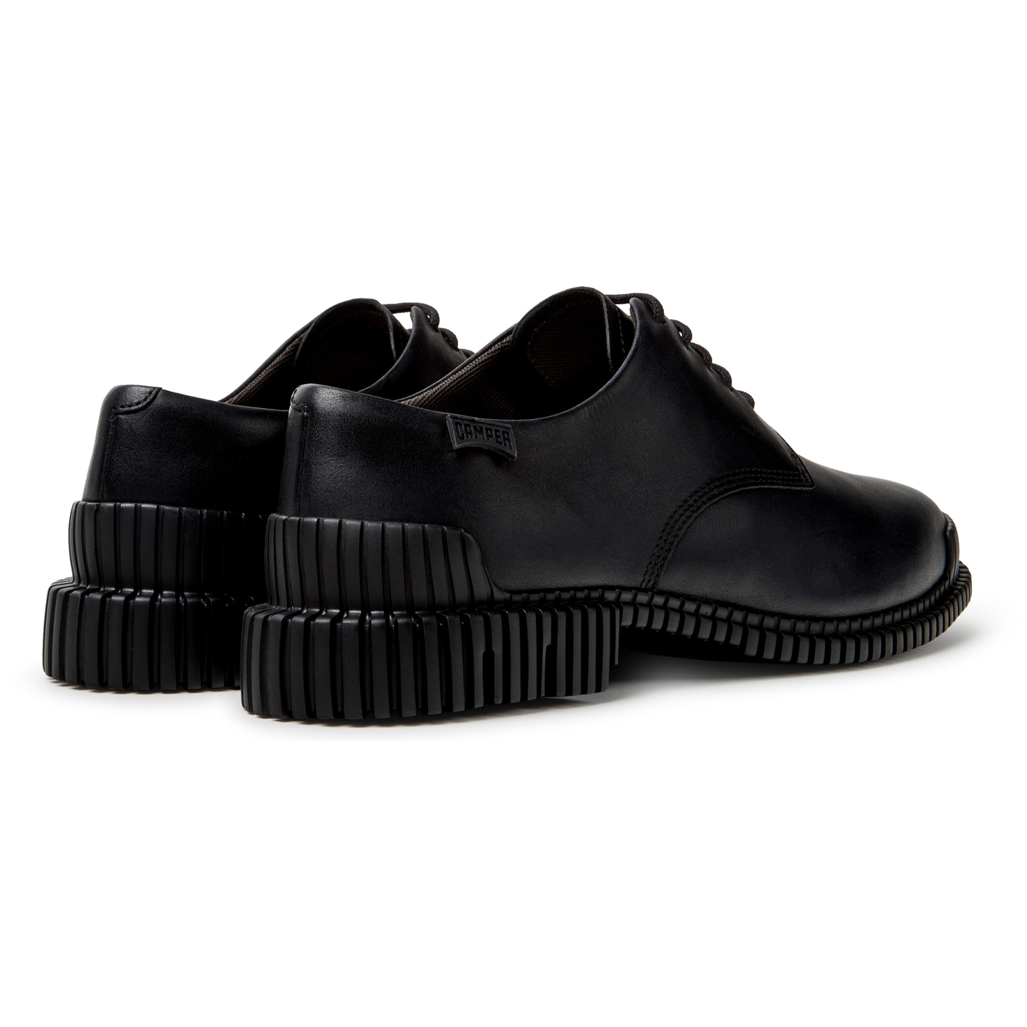 Zapatos de cordones - CAMPER Pix - Negro - Piel lisa