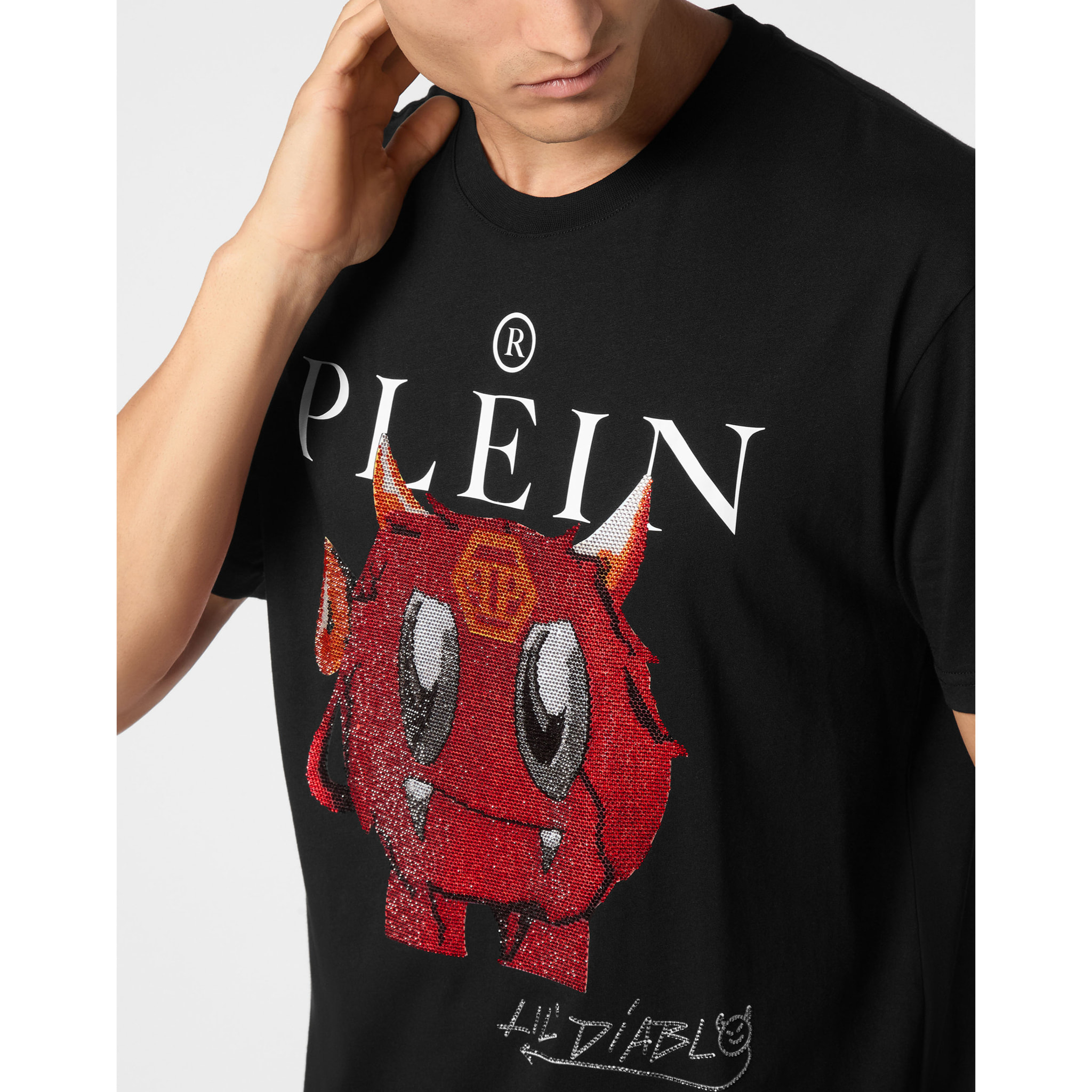 PHILIPP PLEIN T-Shirt Round Neck LIL’ MONSTERS GANG
