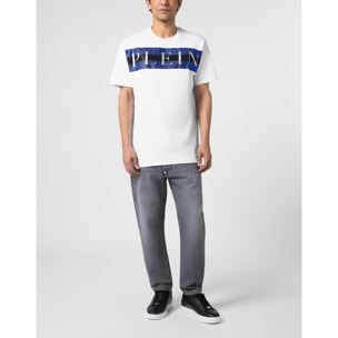 PHILIPP PLEIN Camiseta de cuello redondo y manga corta LOGO