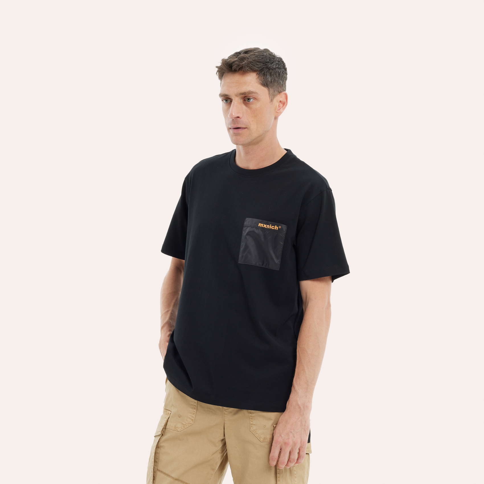 Camiseta MUNICH oversize streetwear de algodón negra