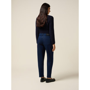 Oltre - Jeans regular con cristalli - Blu