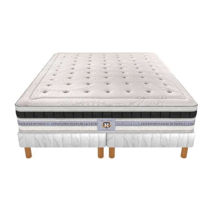 ENSEMBLE Versailles - Matelas 2 Places + 2 Sommiers