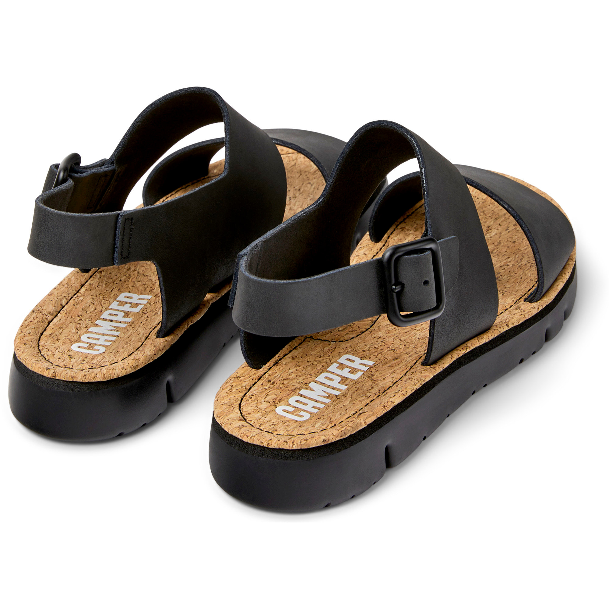 Sandalias - CAMPER Oruga - Negro - Piel (Becerro)