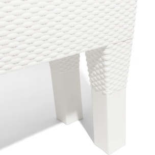 Maceta alta de plástico en color Blanco