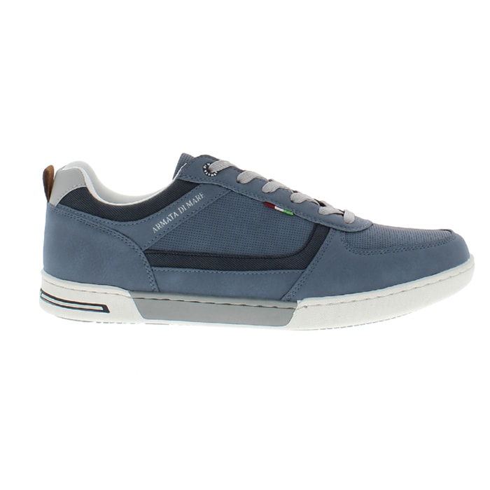 Armata di Mare Scarpe Uomo Sneakers Casual Stringate con Soletta Rimovibile in Memory Foam AMU S24M529 Blue