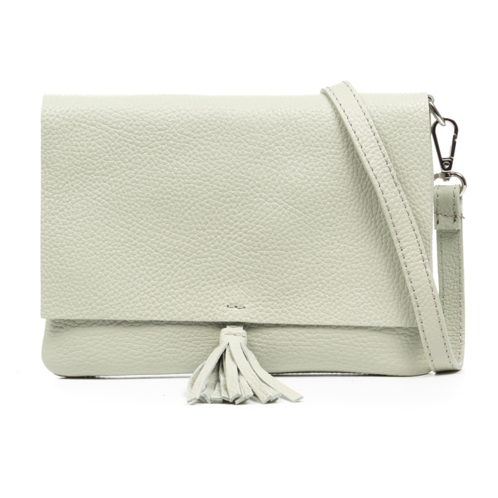 Andorno borsa a tracolla donna. Pelle autentica finitura Dollaro