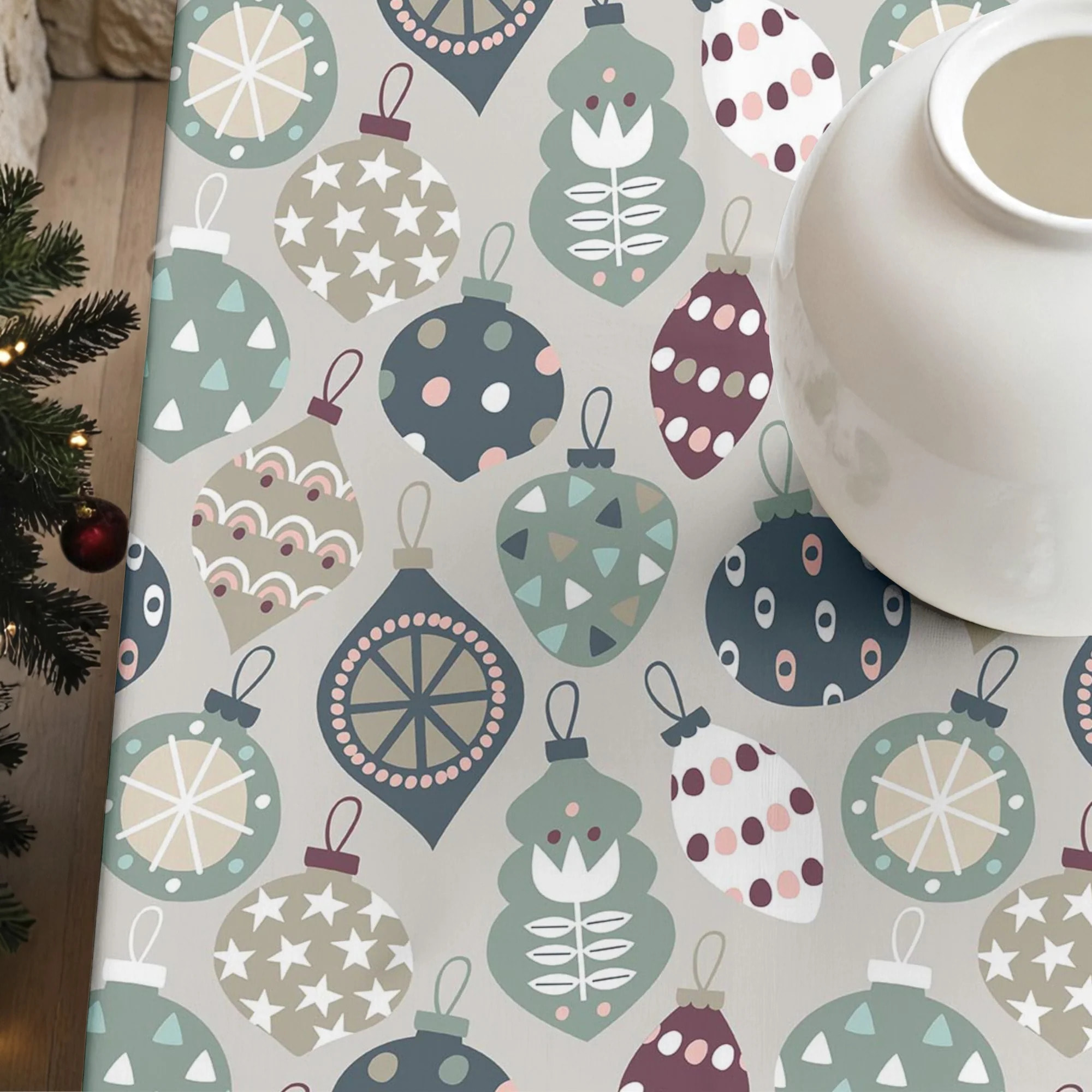 Nappe en résine Anti-tâches Merry Christmas 60
