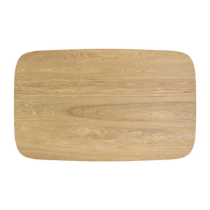 Table rectangulaire 4 personnes en bois clair 120 cm - Oman