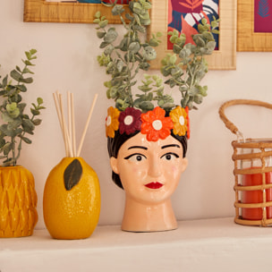 Vase tête de femme "Yuca" céramique H18,2cm