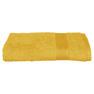 Drap de douche "Essentiel" - coton 450 gr/m² - jaune moutarde 70x130 cm
