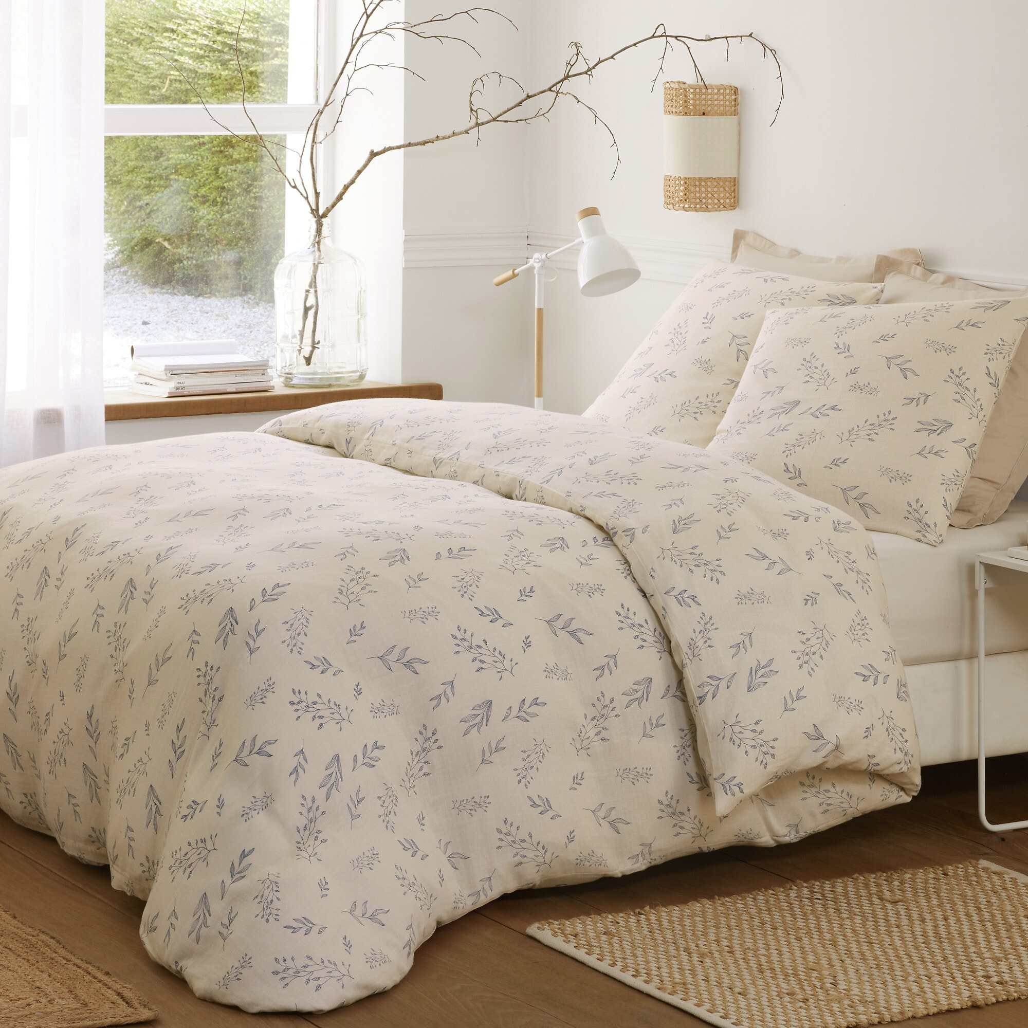 Parure housse de couette coton multicolore