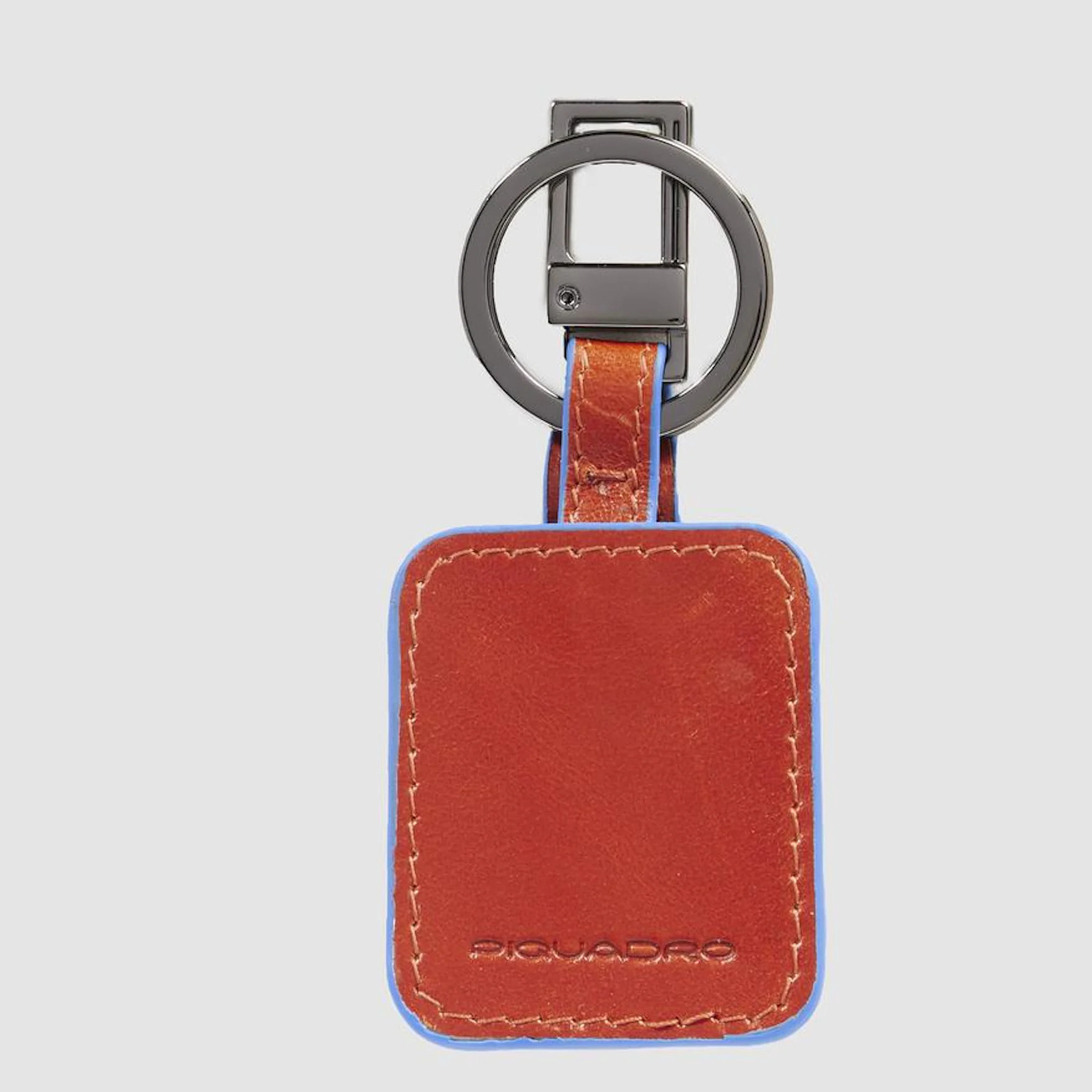 Piquadro Porte-clés mousqueton en cuir avec CONNEQU