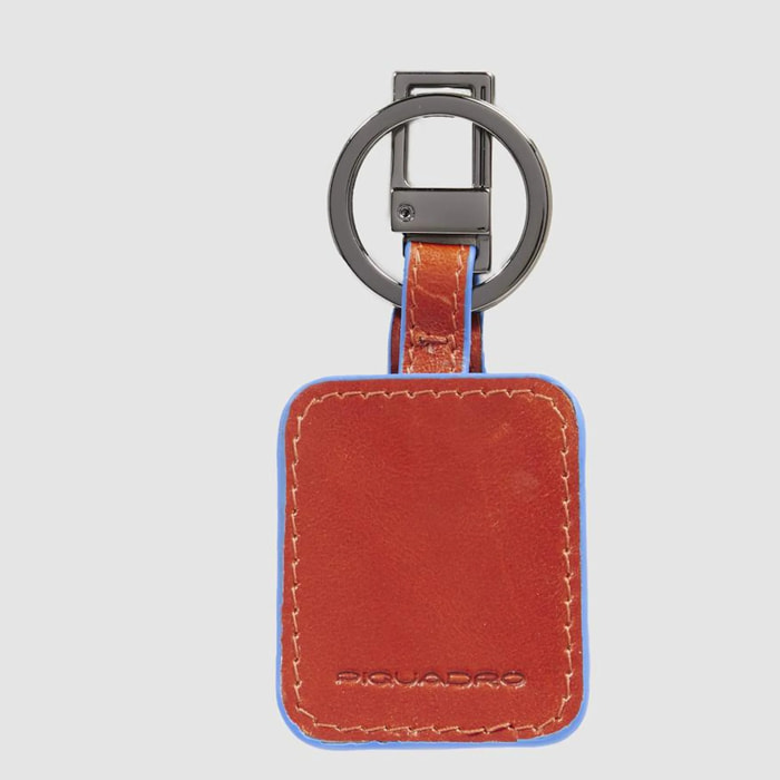 Piquadro Porte-clés mousqueton en cuir avec CONNEQU