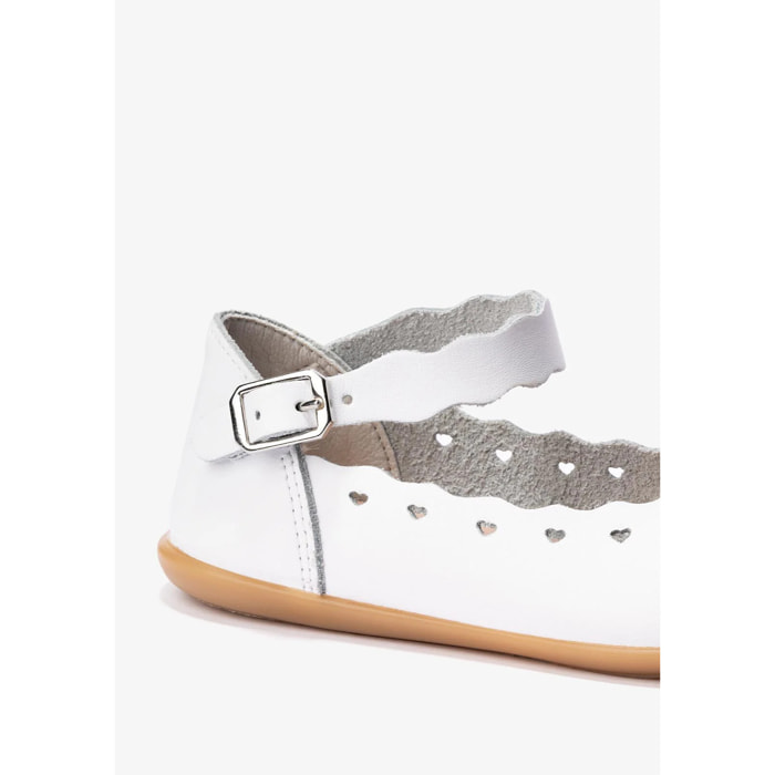 Ballerine da bambina con fibbia bianca