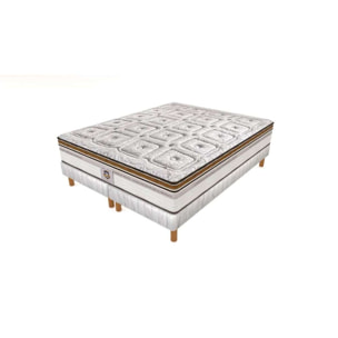ENSEMBLE Renaissance - Matelas 2 Places + 2 Sommiers