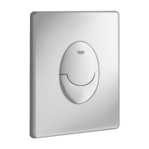 Plaque de commande WC verticale Skate Air, chromée mat