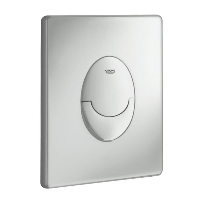 Plaque de commande WC verticale Skate Air, chromée mat