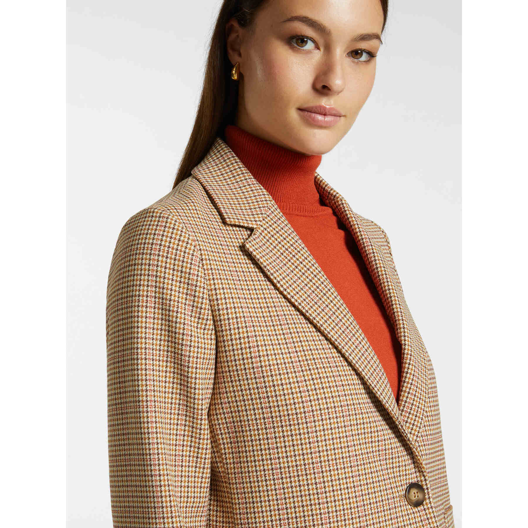 Elena Mirò - Blazer fantasia checks - Beige