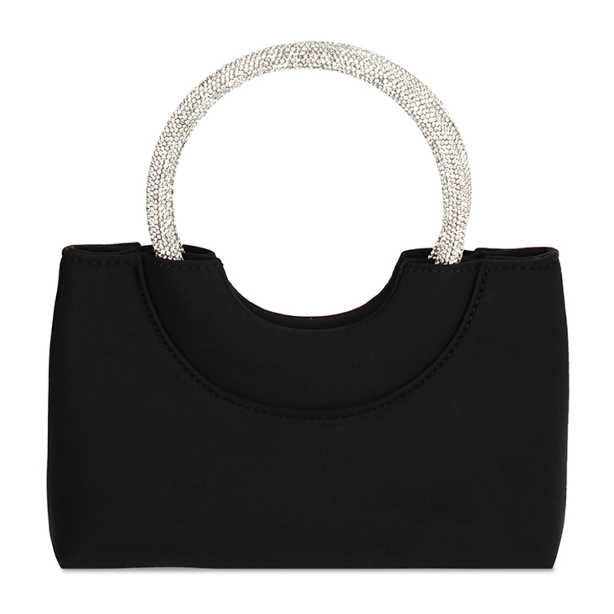 Minibolsa negra con aro