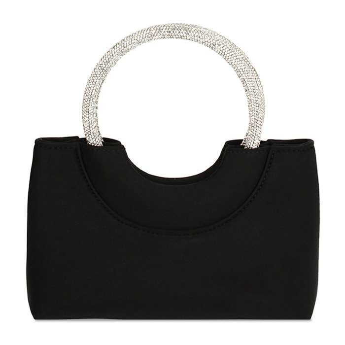 Minibolsa negra con aro