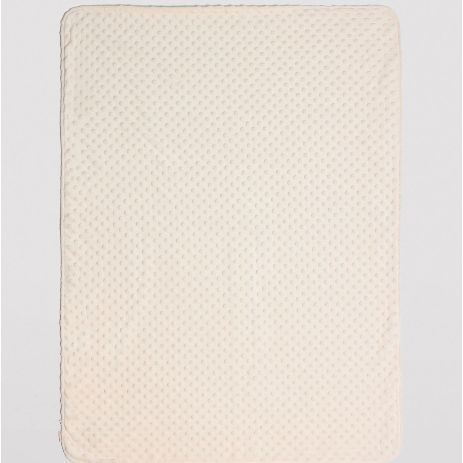 Copertina per neonato a pois avorio