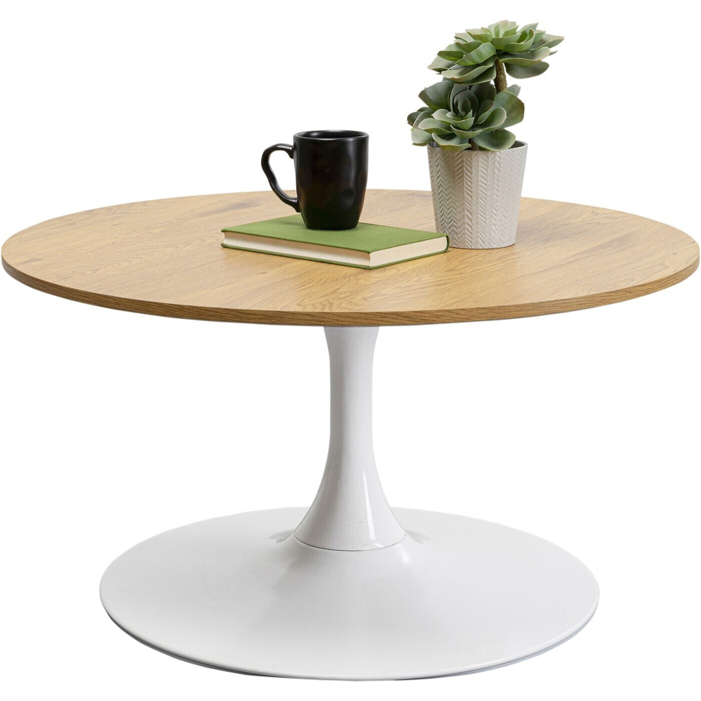 Table basse Schickeria chêne et blanche 80cm Kare Design