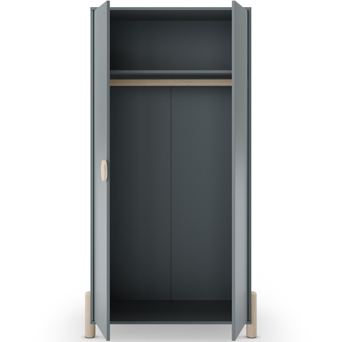 Armoire enfant 2 portes en bois - BASTIEN
