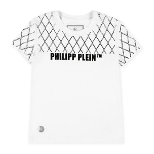 PHILIPP PLEIN T-shirt Round Neck SS Crystal Plein