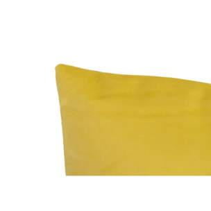 Cojin Velvet Gris Amarillo 45x13x45 Cm