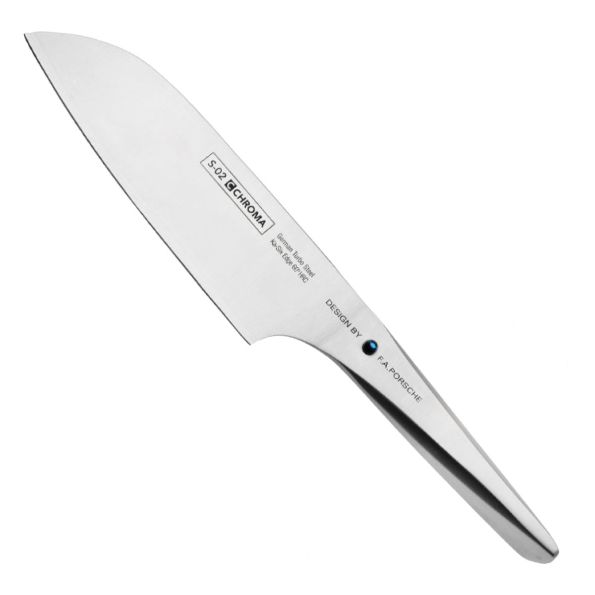 Couteau Santoku 17,5 cm Turbo design by F.A. Porsche