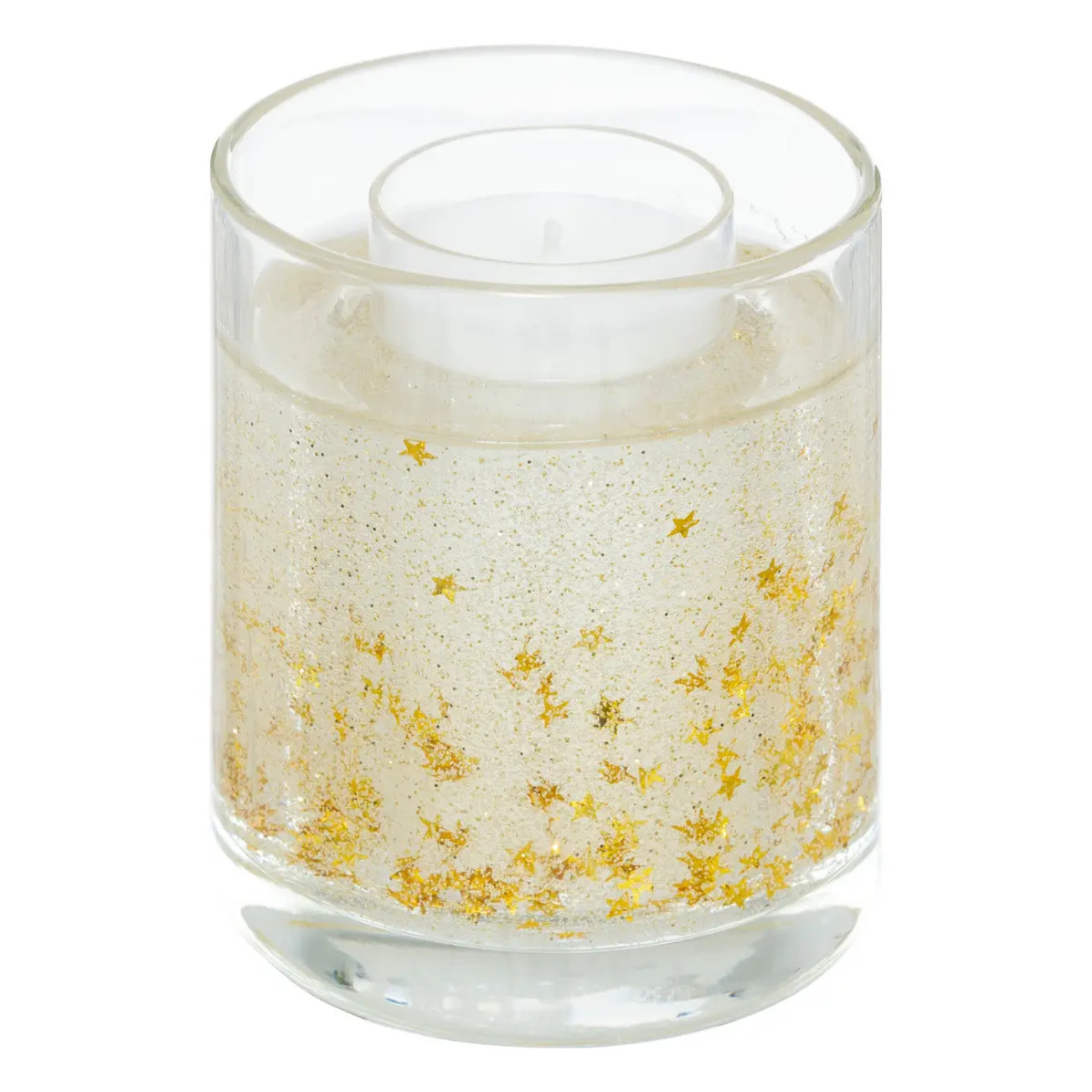 Bougie gel paillettes 8.8x10cm