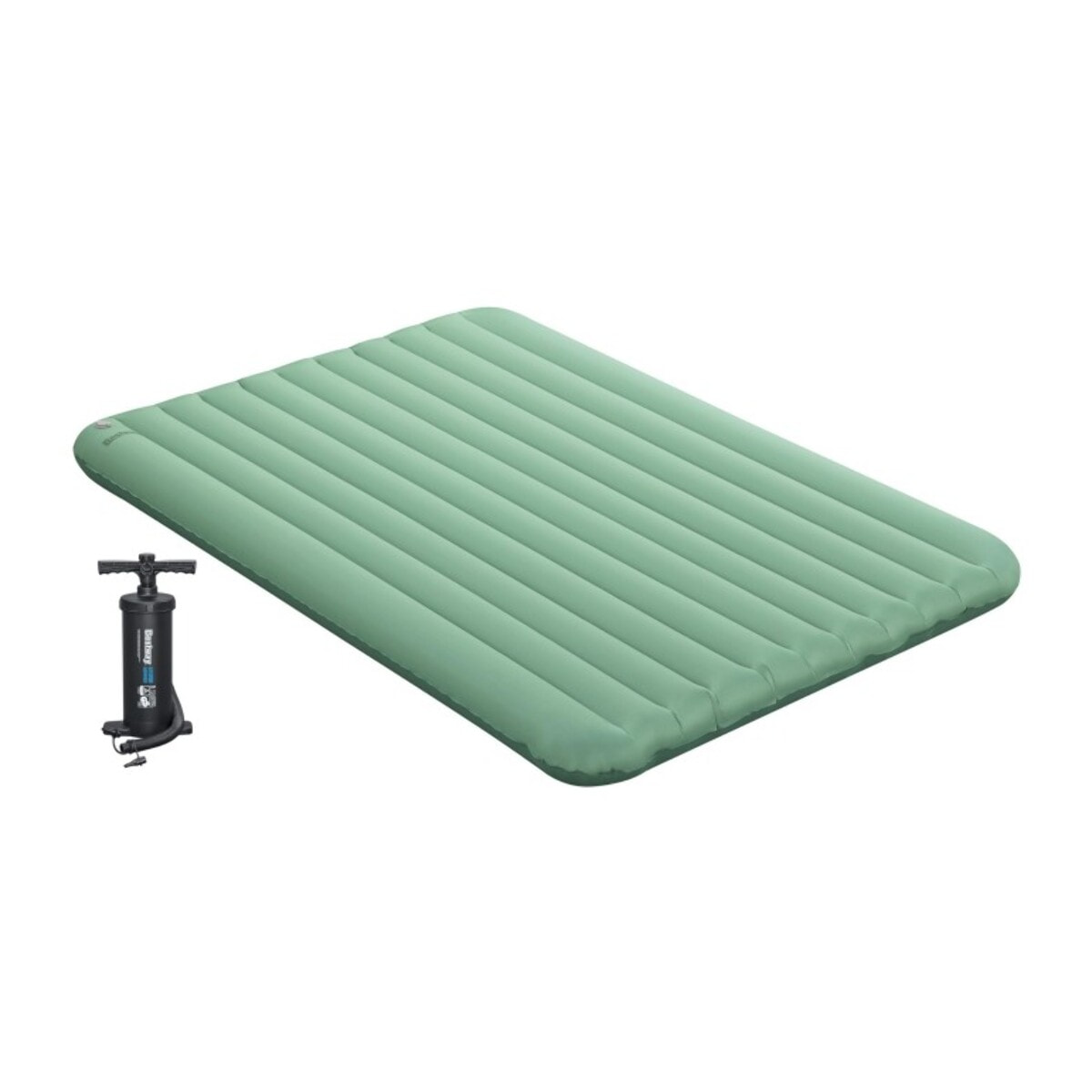Bestway Matelas gonflable de trekking 2 places 203 x 142 x 15 cm avec gonfleur