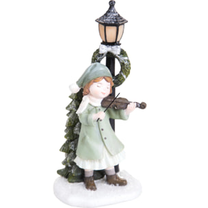 Bambina 20 Cm con Violino - Pezzi 1 - Colore:Verde - Bianchi Dino - -