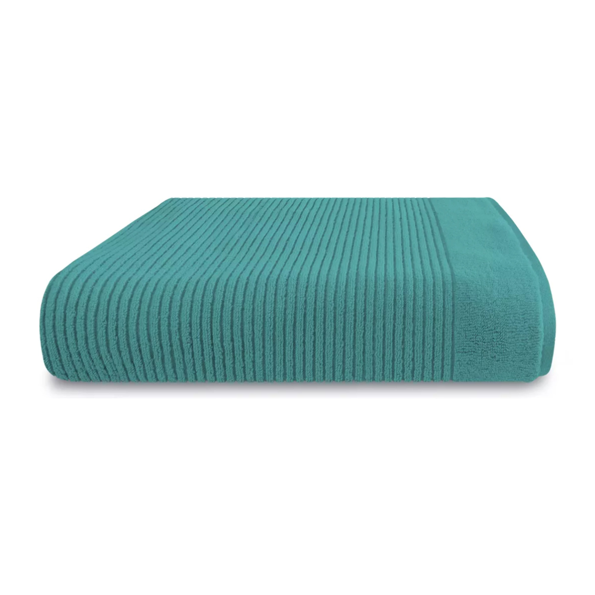 Drap de bain pur coton 560 g/m² uni vert Vitae emeraude