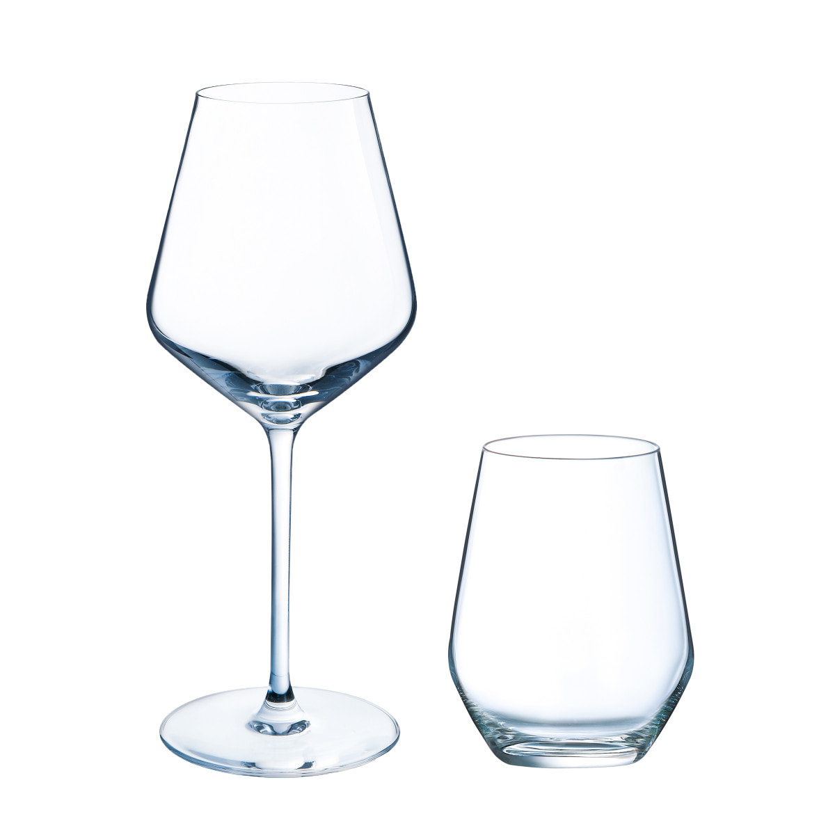 Diamantis - Juego de 8 copas de vino 29 cl y 8 vasos 40 cl