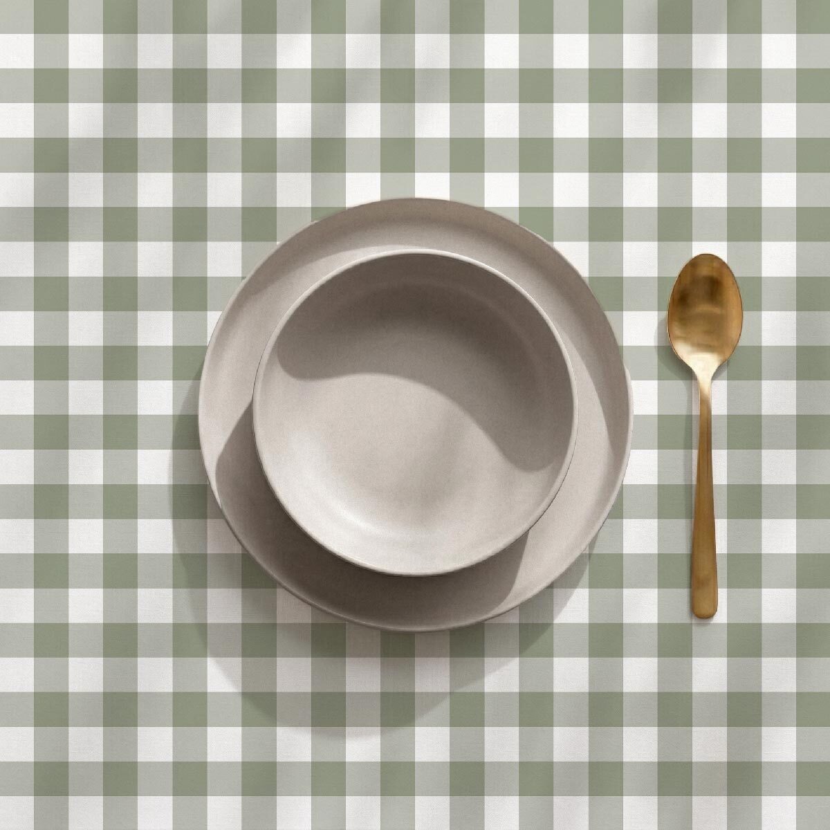 Nappe anti-taches Alcazar Vert - 100% coton -