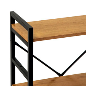Scaffale Achille Vacchetti in metallo legno 3 ripiani cm60x28h83,5