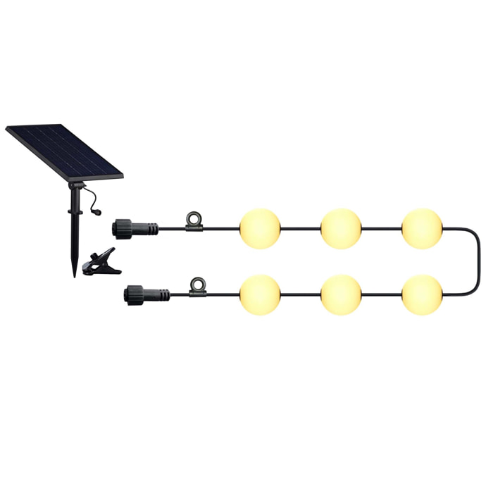 Guirlande solaire BOLLY 6 boules 5.5M