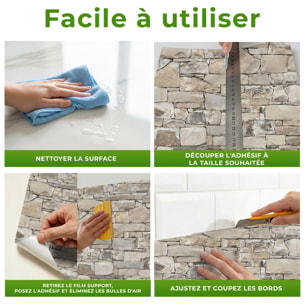 Sticker effet papier peint - PIERRES DE LA SARTHE