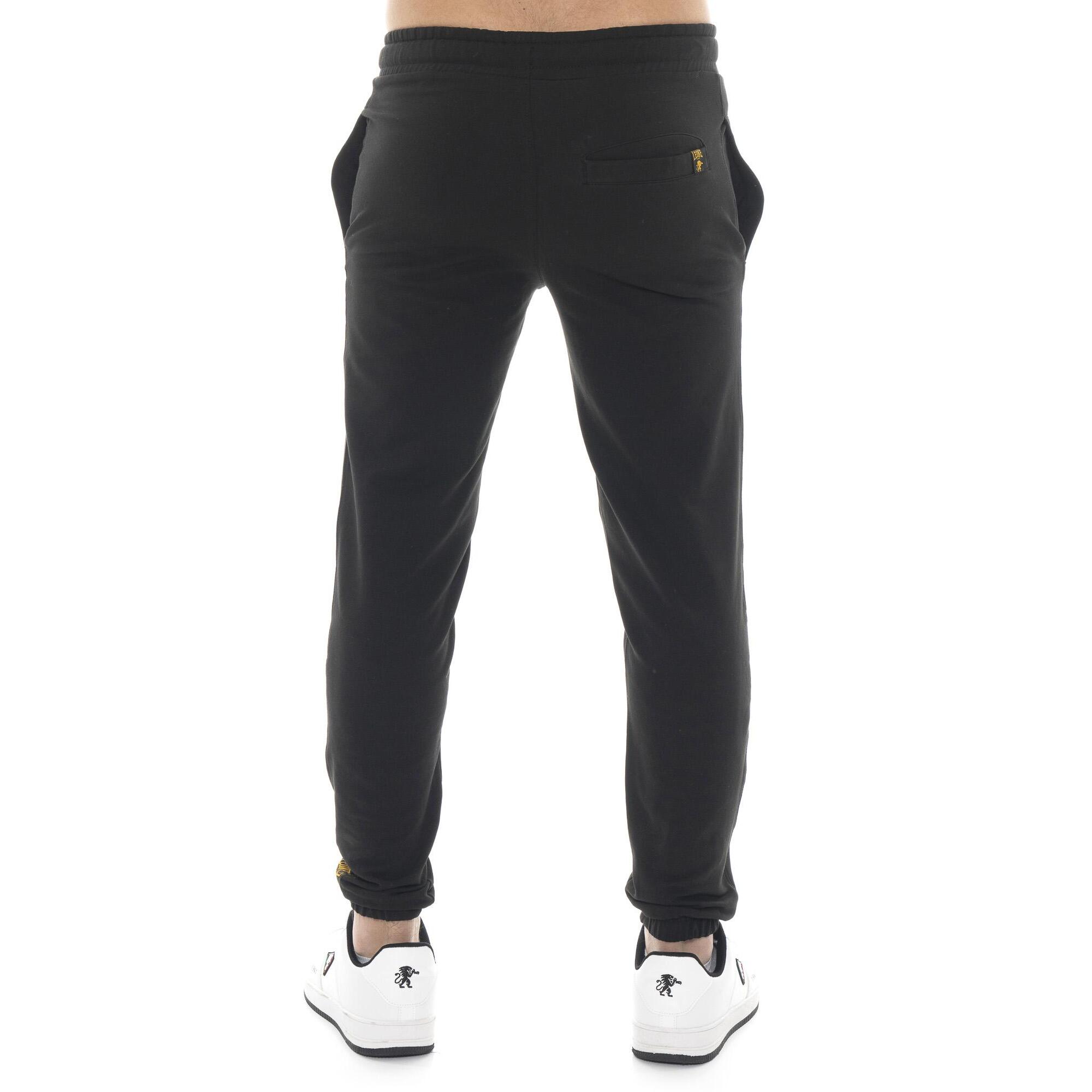 Pantalone sportivo invernale uomo, elastico al fondo, etichetta Leone 1947 Gold