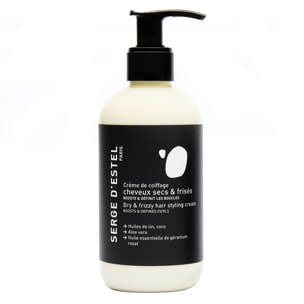 Cheveux Secs et Frisés - Crème de Coiffage Sans Rinçage pour Cheveux Secs et Frisés