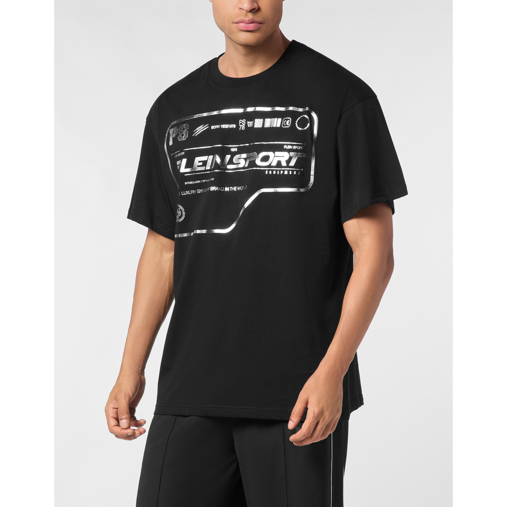 PLEIN SPORT Camiseta de cuello redondo y manga corta