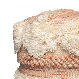 Tabouret semi artisanal en laine LABU