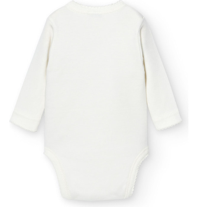 Body cruzado bebé manga larga algodón