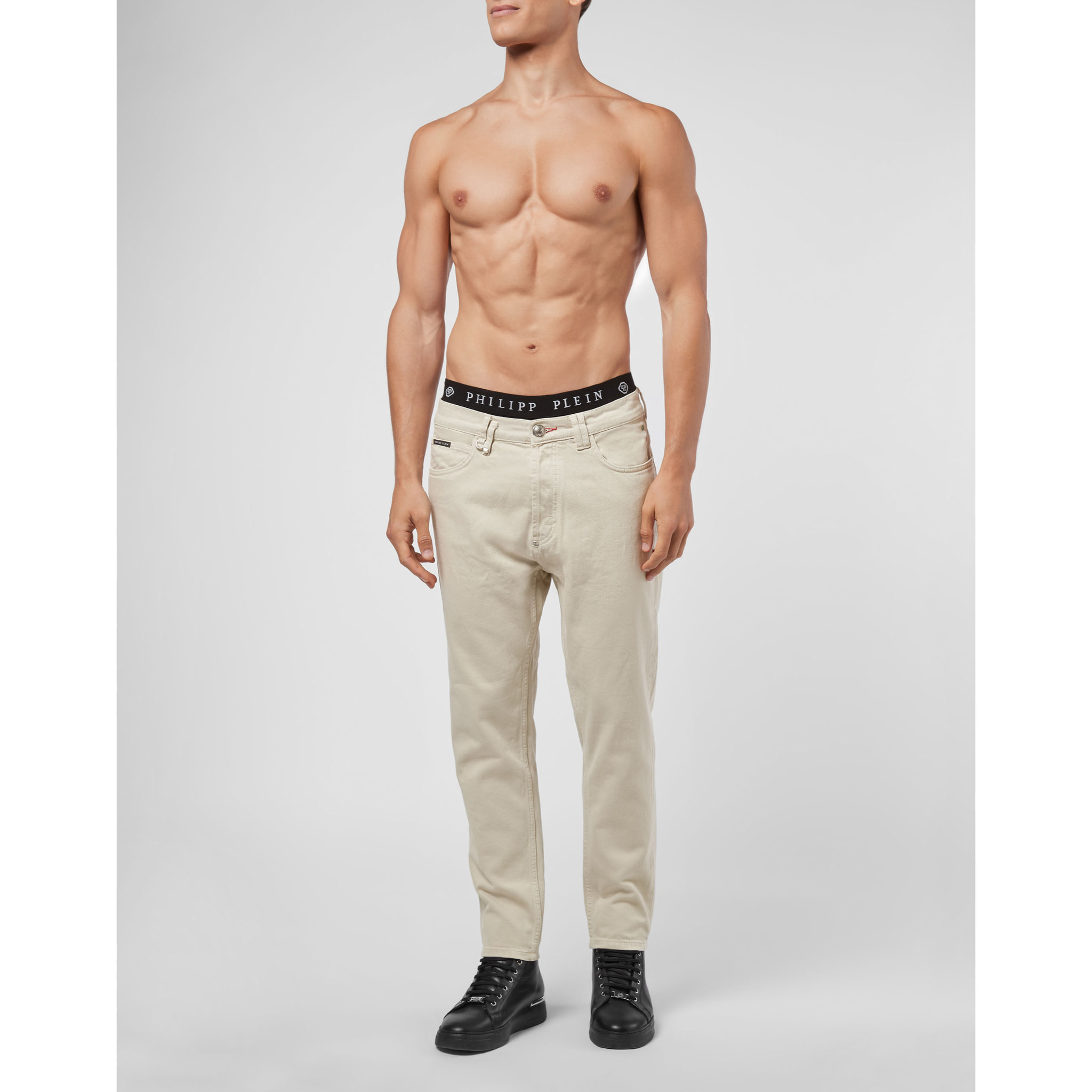 PHILIPP PLEIN Jeans taglio Carrot ICONIC PLEIN