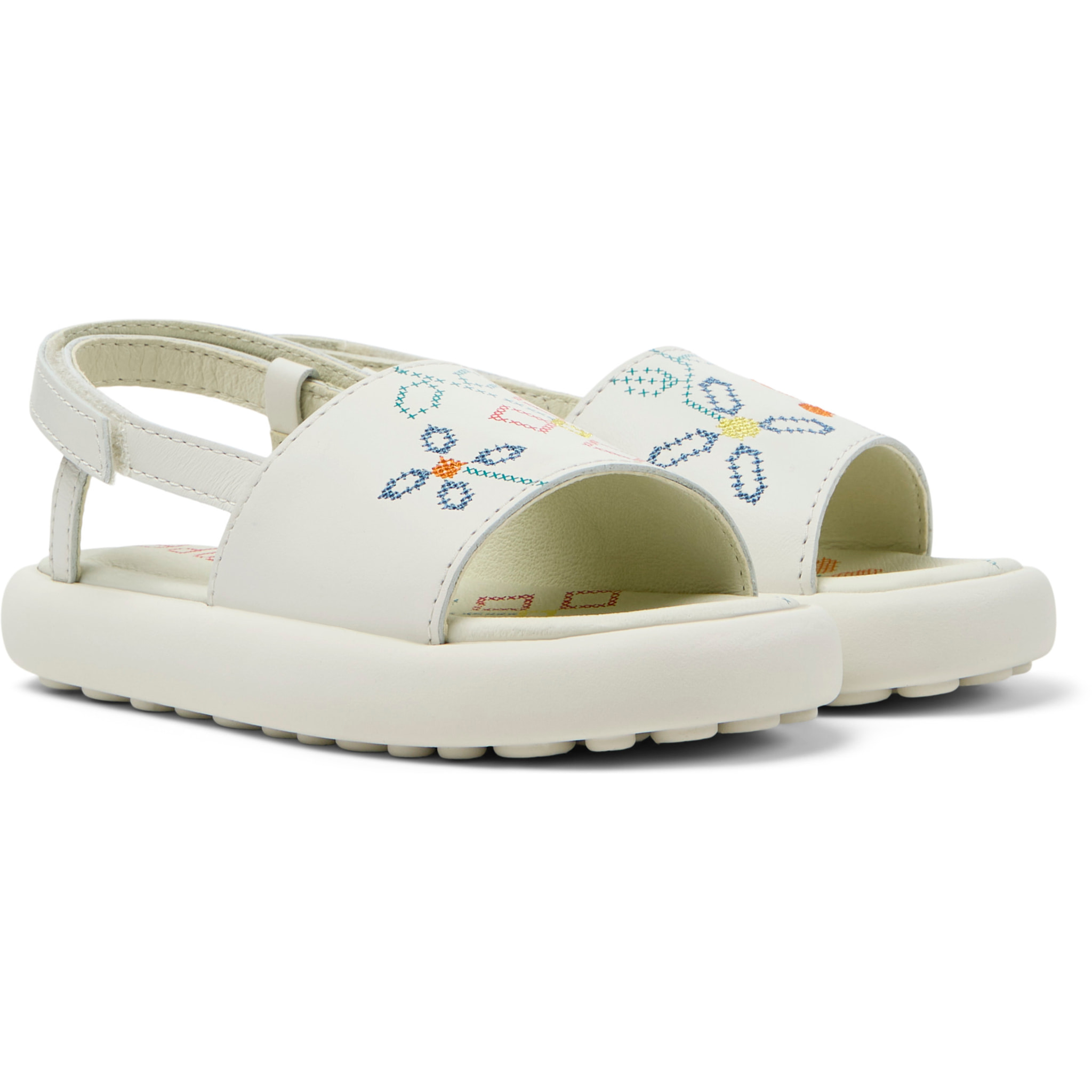 Sandalias - CAMPER Pelotas Flota Sandal Twins - Blanco - Cuero liso
