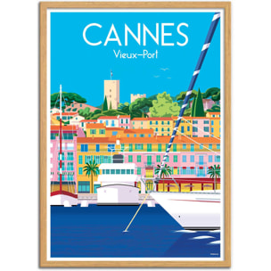 Affiche - Cannes Vieux Port - Raphael Delerue