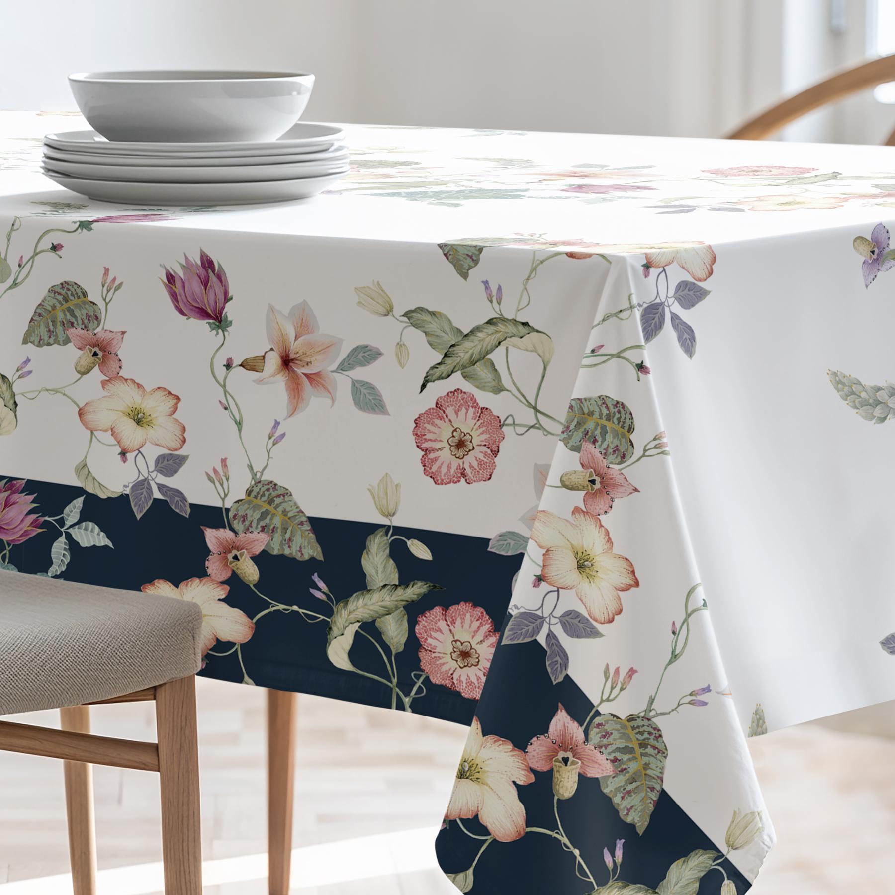 Nappe imprimée anti-tâches LIRIOS MULTICOLORE